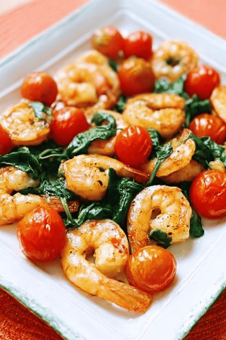 Sauteed Shrimp With Spinach And Tomatoes 91.Png