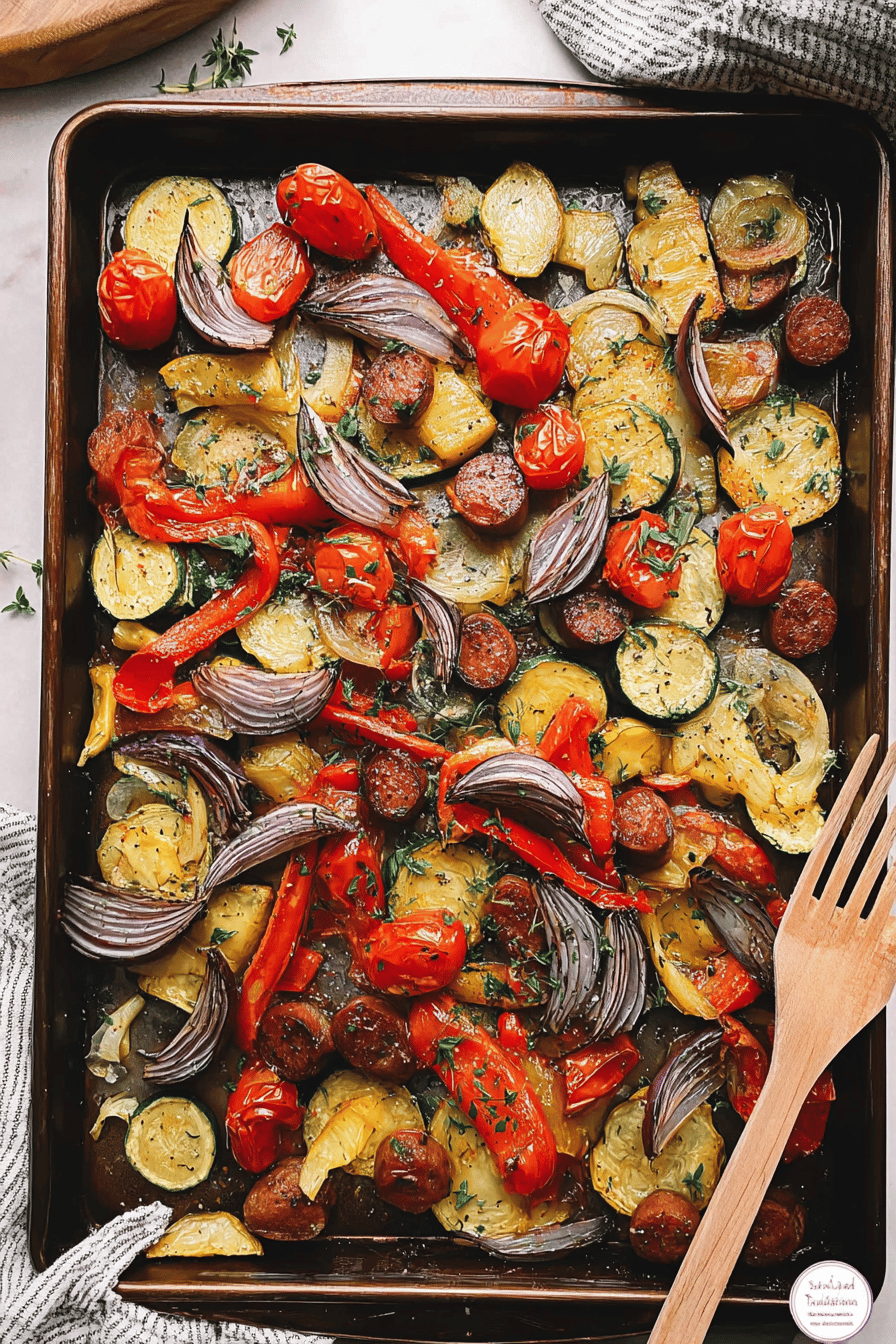 Sheet-Pan Ratatouille With Goat Cheese And Olives Recipe 7 Sheet Pan Ratatouille