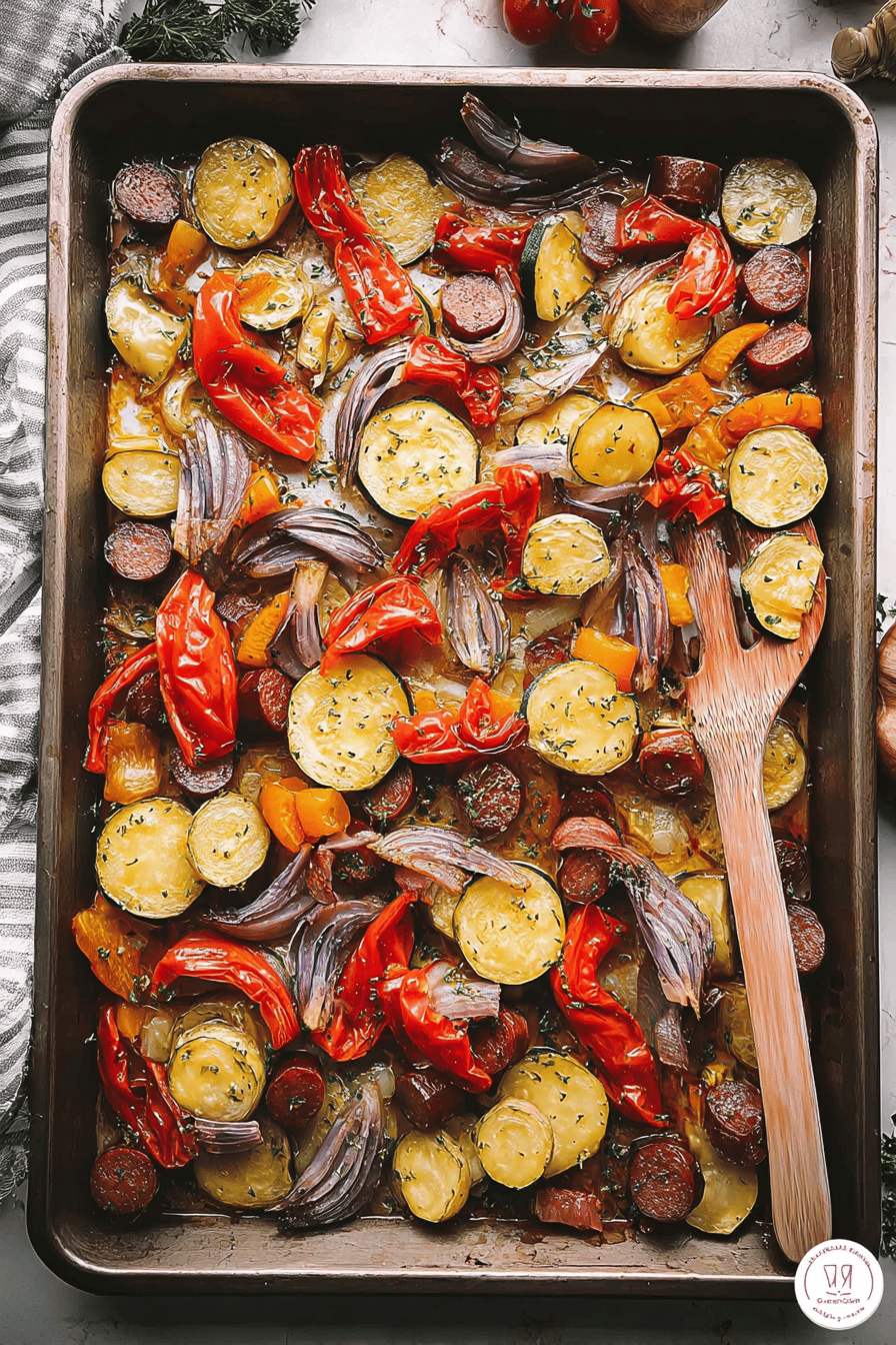 Sheet-Pan Ratatouille With Goat Cheese And Olives Recipe 6 Sheet Pan Ratatouille