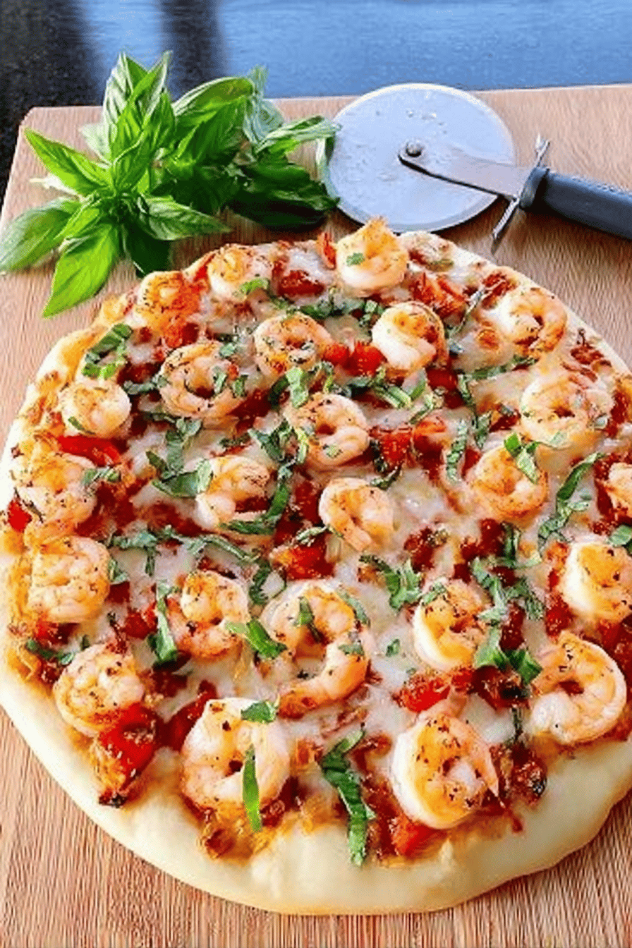 Shrimp Fra Diavolo Pizza