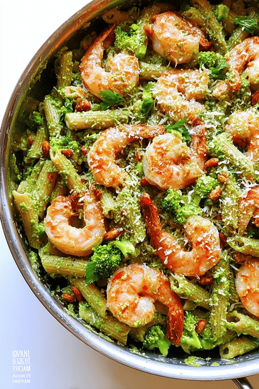 Shrimp Pasta Broccoli Pesto Recipe