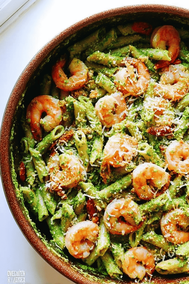Shrimp Pasta Broccoli Pesto Recipe 75.Png