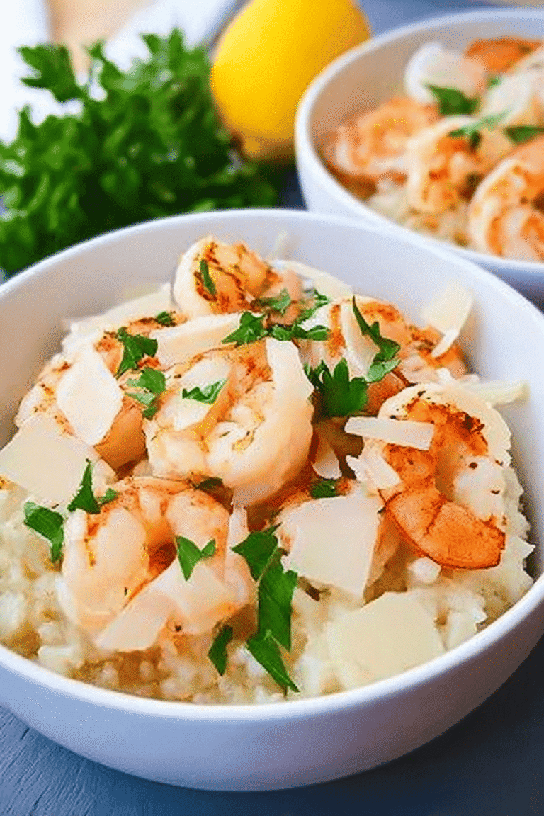 Shrimp Scampi With Parmesan Risotto 86.Png