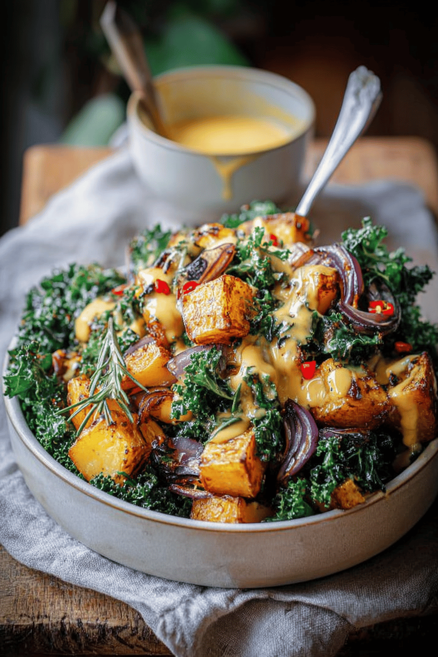 Spicy Potato Kale Bowls