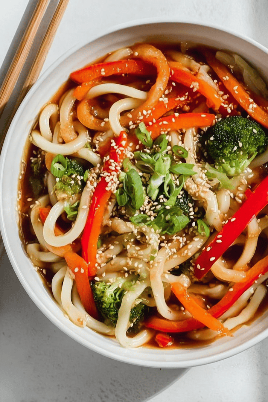 Sesame Chili Udon Noodles Recipe With Spicy Asian Flavors 7 Spicy Sesame Udon Noodles