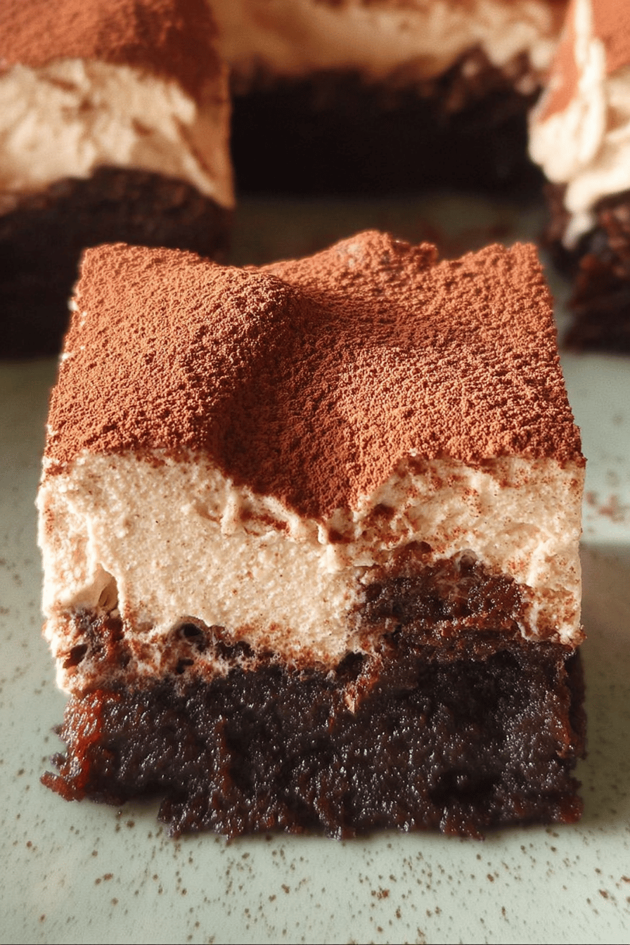 Tiramisu Brownies Recipe Combining Classic Dessert And Rich Chocolate 6 Tiramisu Brownies