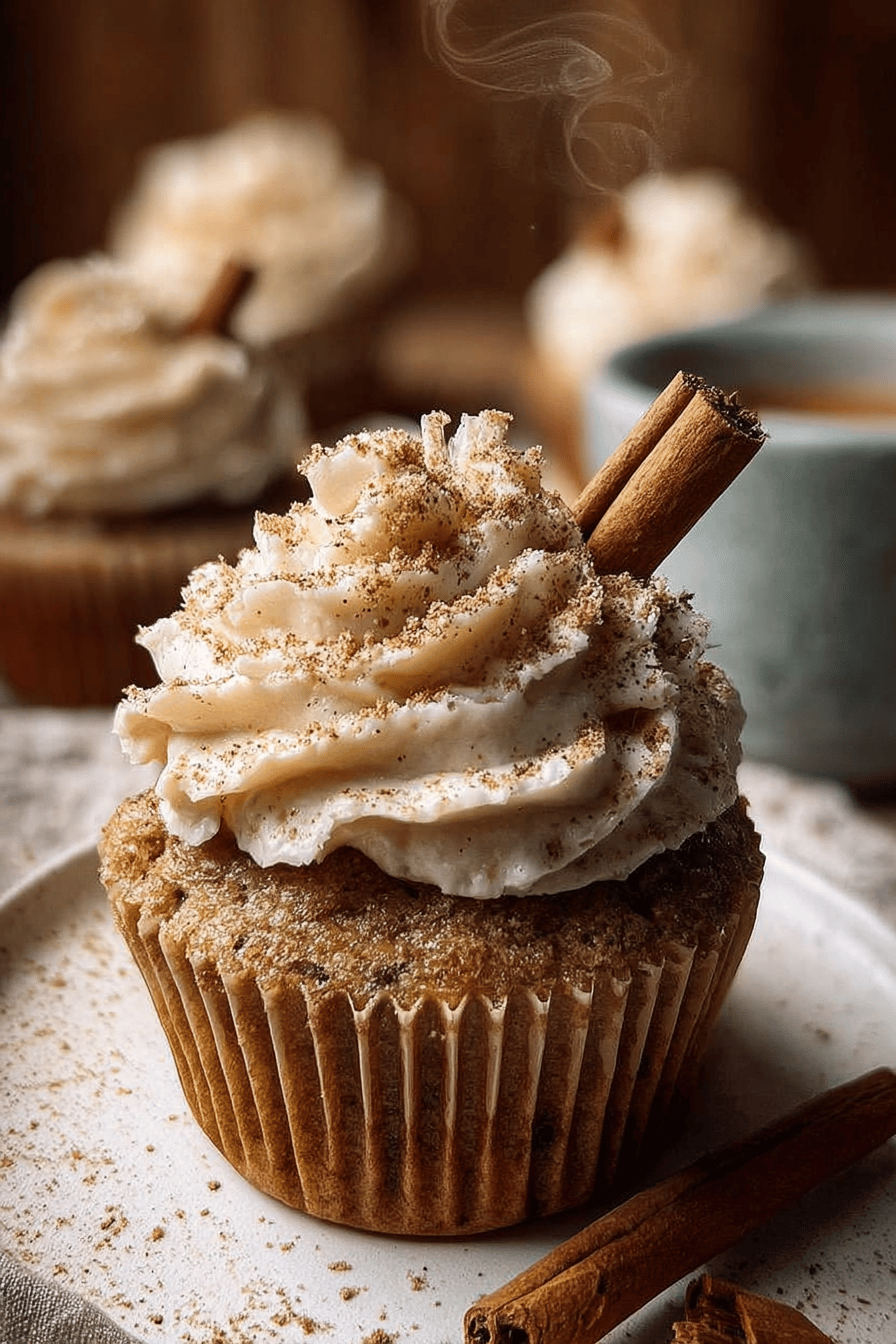 Vanilla Chai Pumpkin Cupcakes