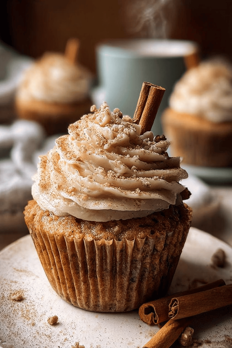 Vanilla Chai Pumpkin Cupcakes