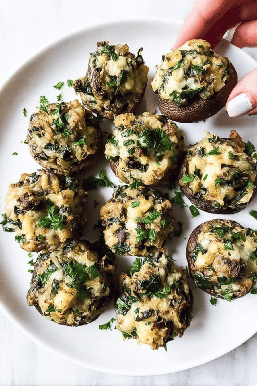 Vegetarian Stuffed Mushrooms
