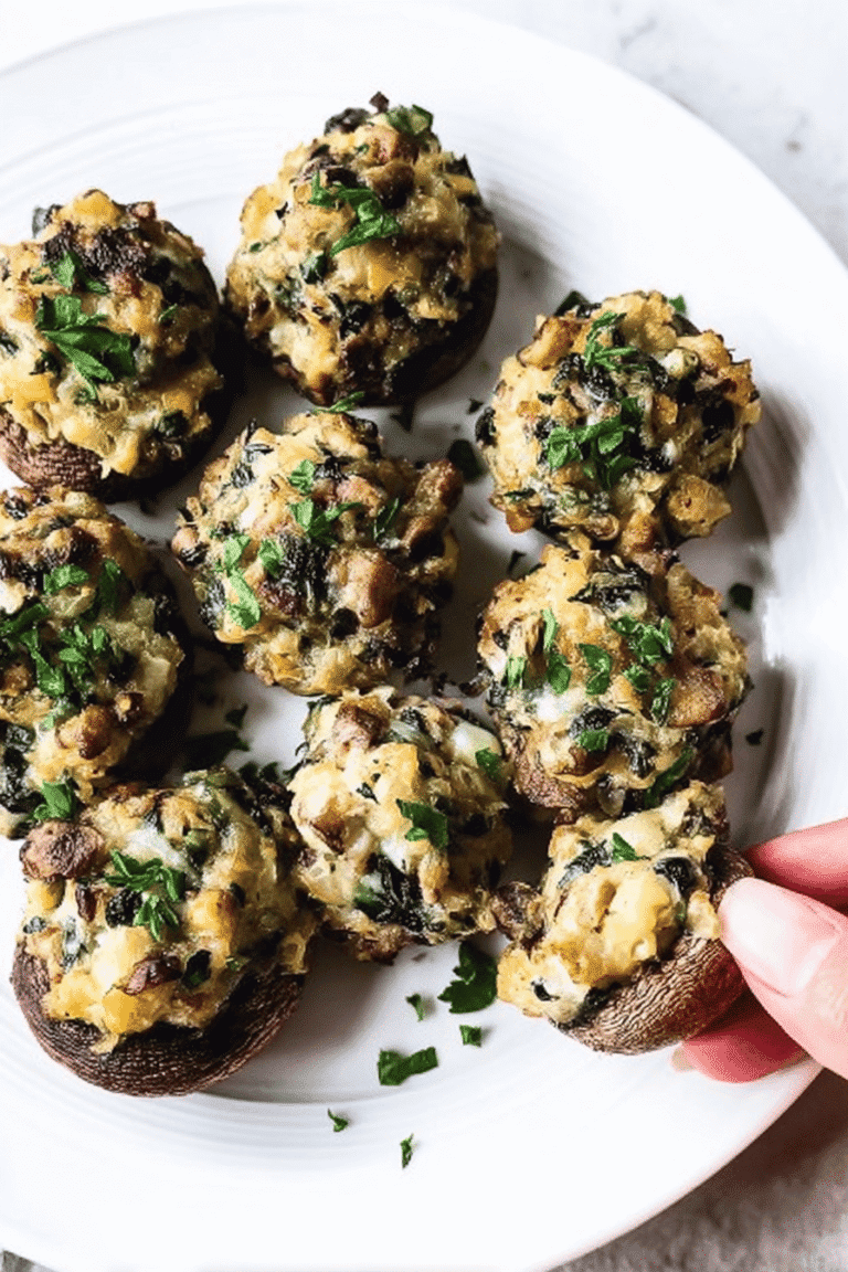 Vegetarian Stuffed Mushrooms 75.Png