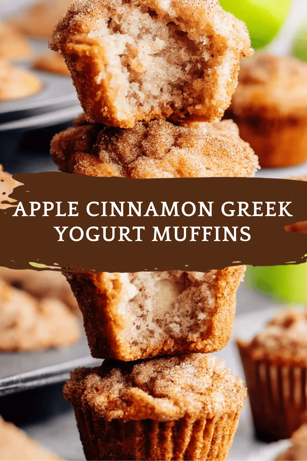 Apple Cinnamon Greek Yogurt Muffins