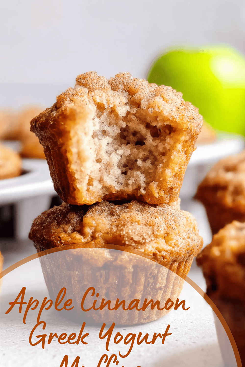 Apple Cinnamon Greek Yogurt Muffins