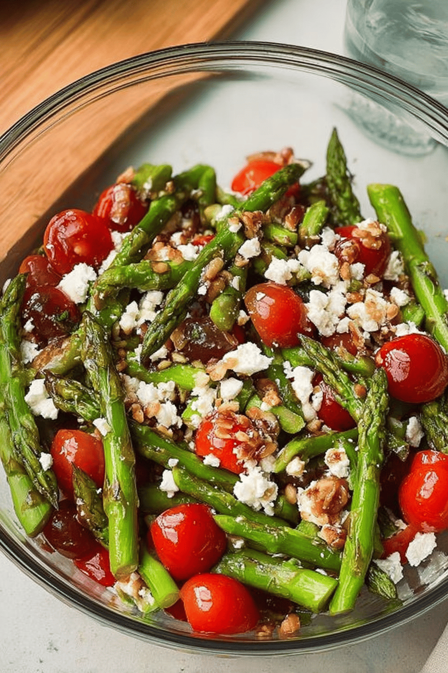 Asparagus Tomato Feta Salad
