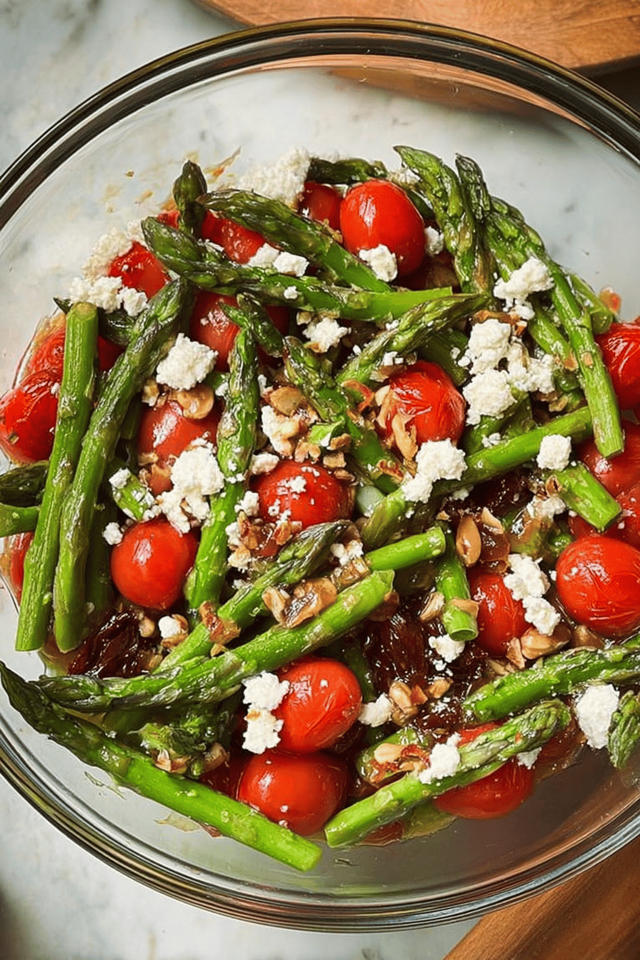 Asparagus Tomato Feta Salad