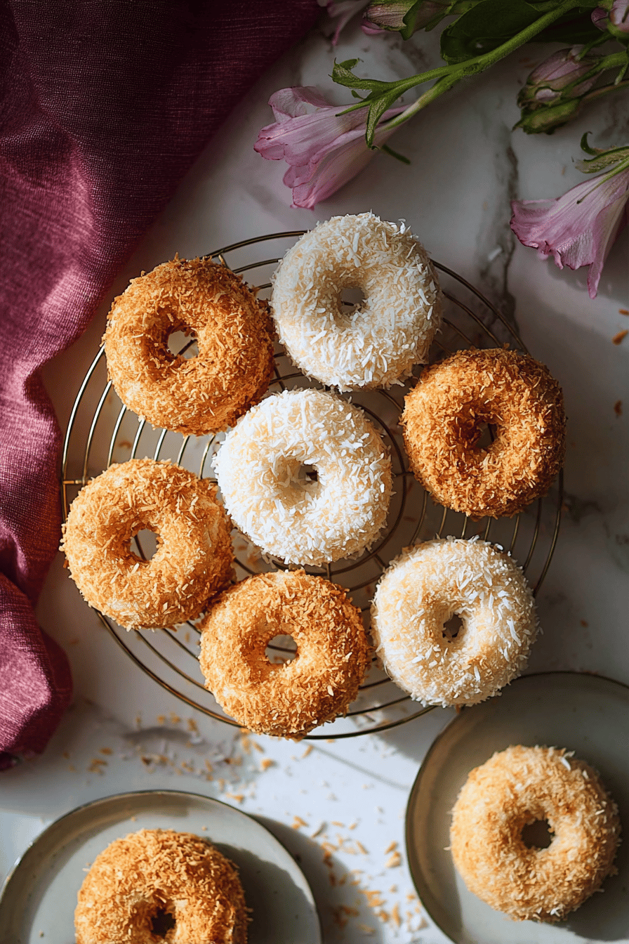 Baked Coconut Donuts