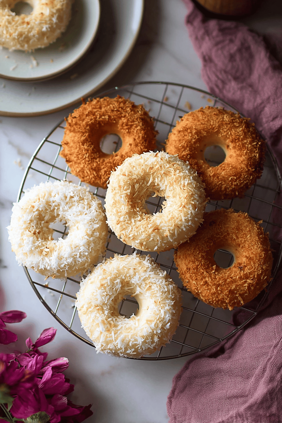 Baked Coconut Donuts