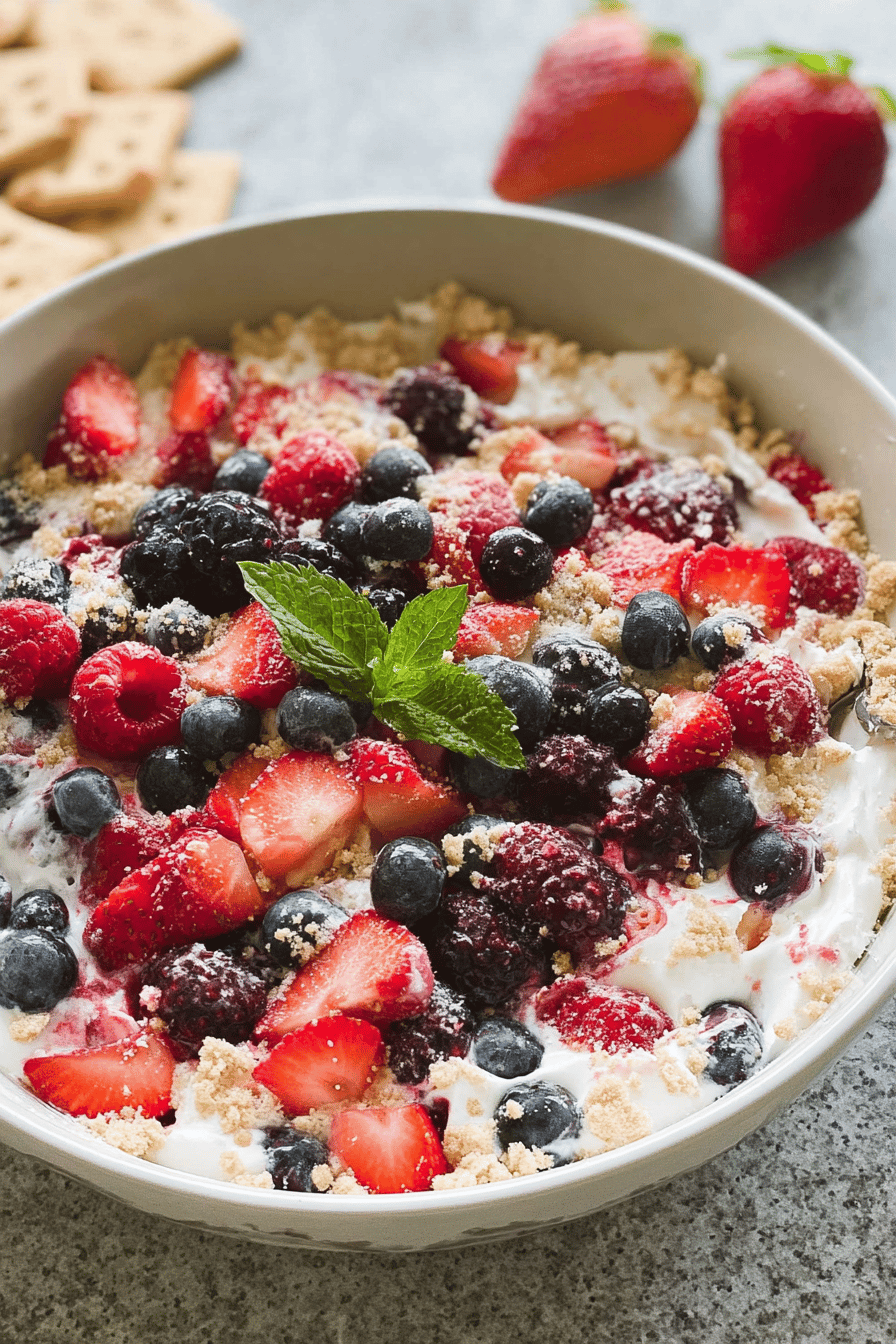 Very Berry Cheesecake Salad Recipe With Fresh Mixed Berries 7 Berry Cheesecake Fruit Salad