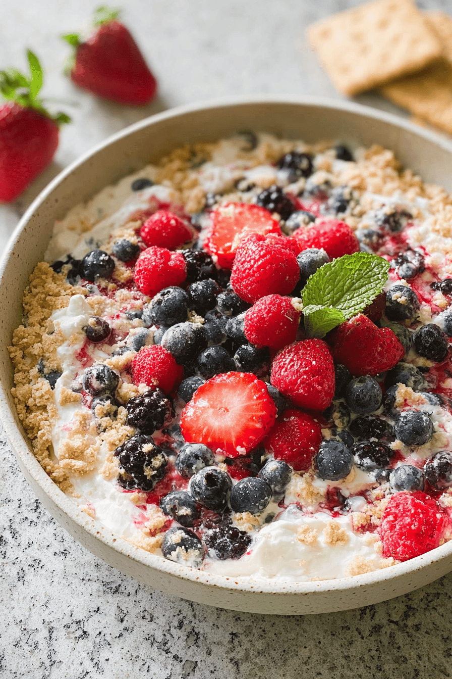 Very Berry Cheesecake Salad Recipe With Fresh Mixed Berries 6 Berry Cheesecake Fruit Salad
