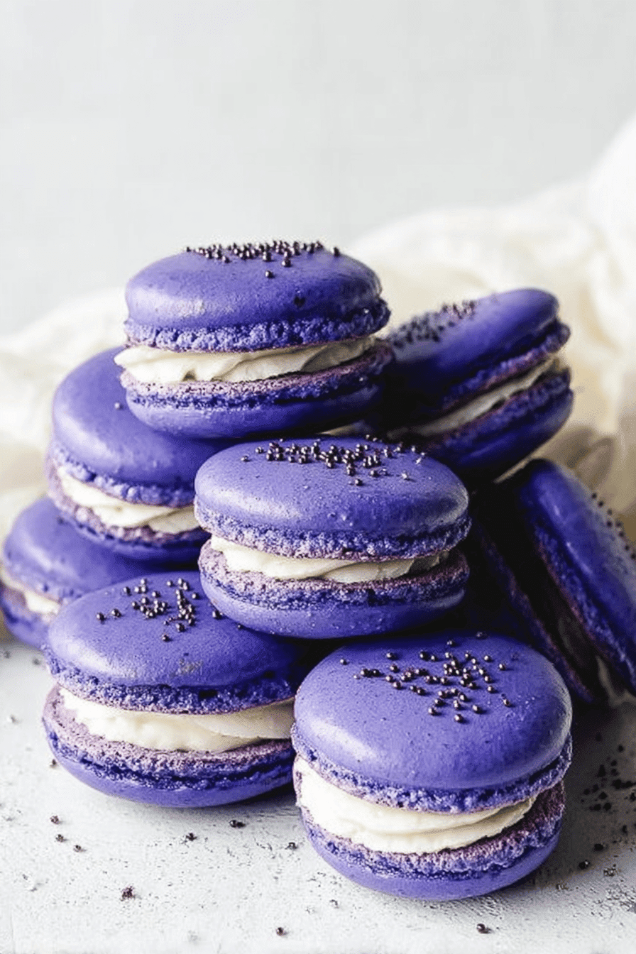 Blackberry Macarons