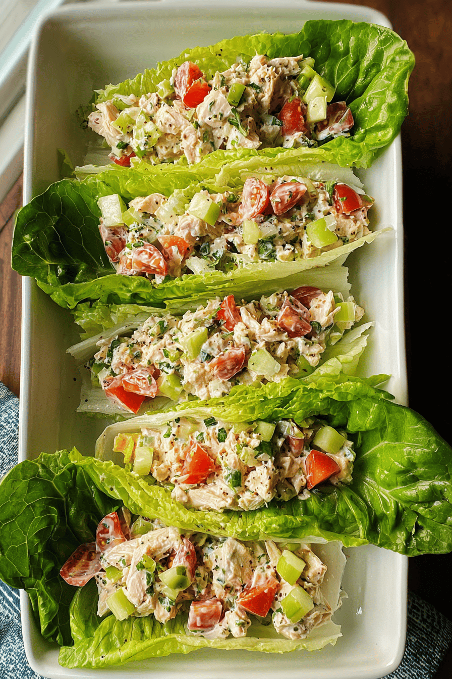 Blta Chicken Salad Lettuce Wraps