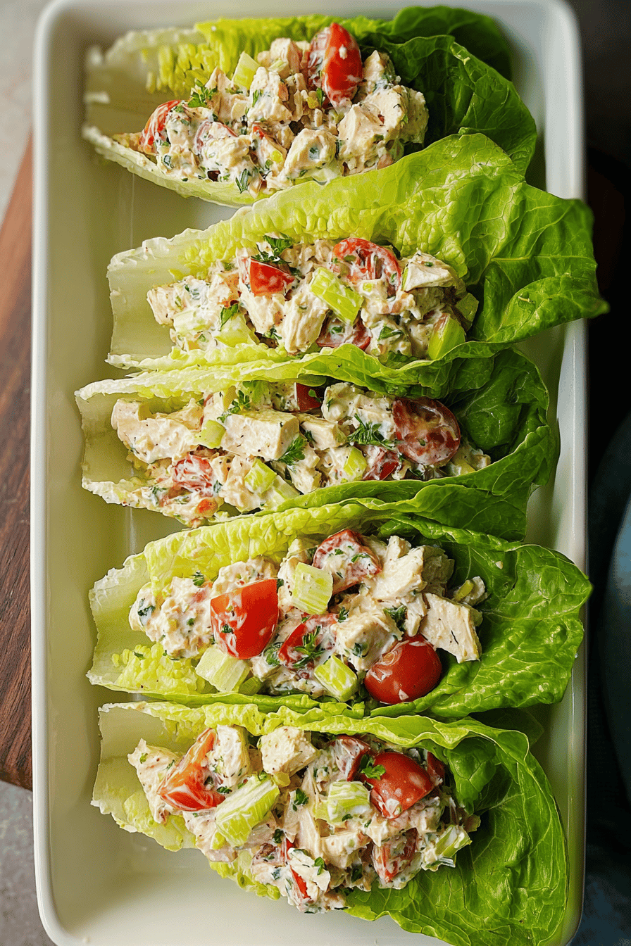 Blta Chicken Salad Lettuce Wraps