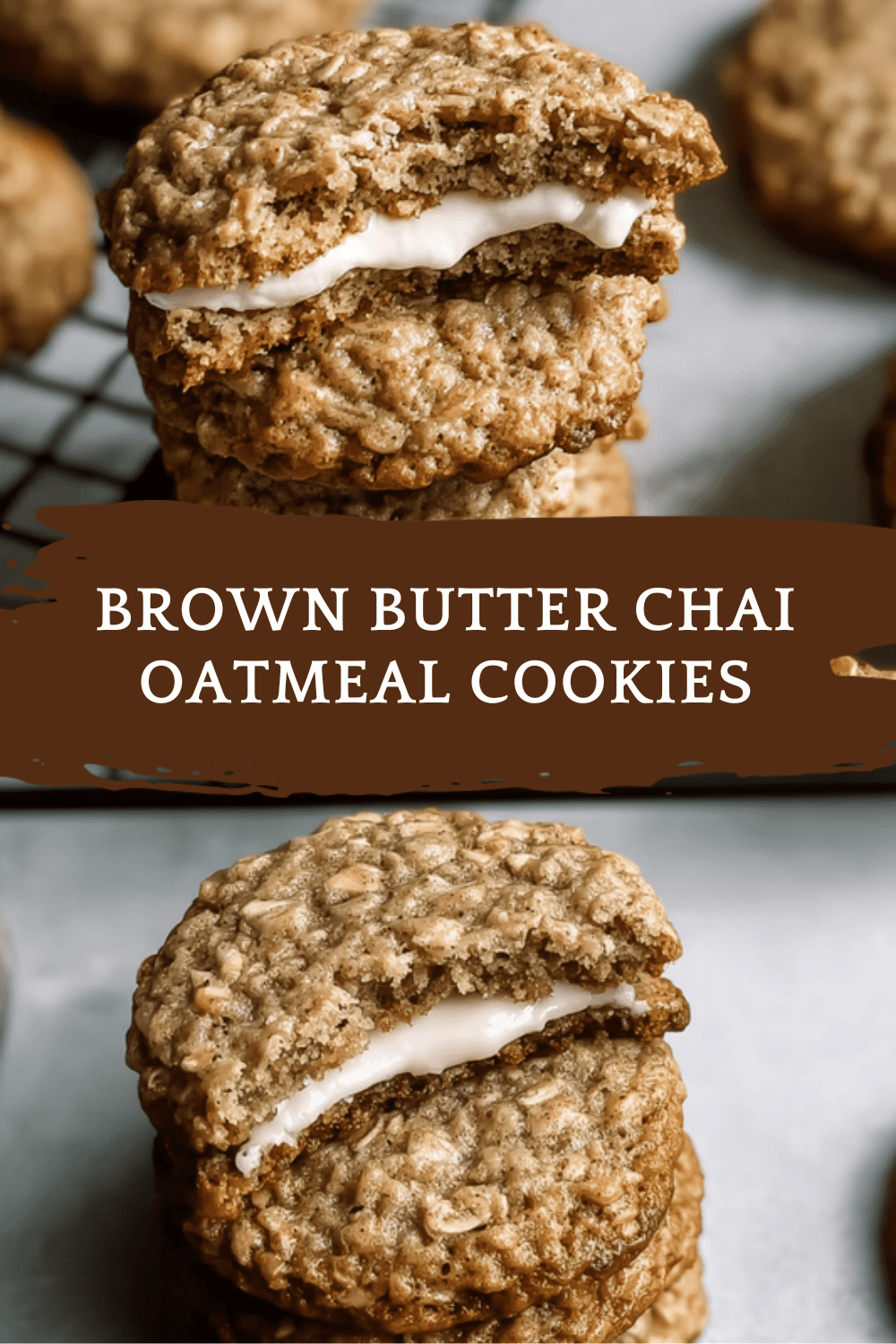 Brown Butter Chai Oatmeal Cookies