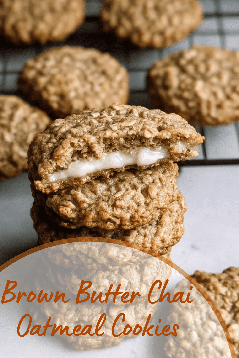 Brown Butter Chai Oatmeal Cookies