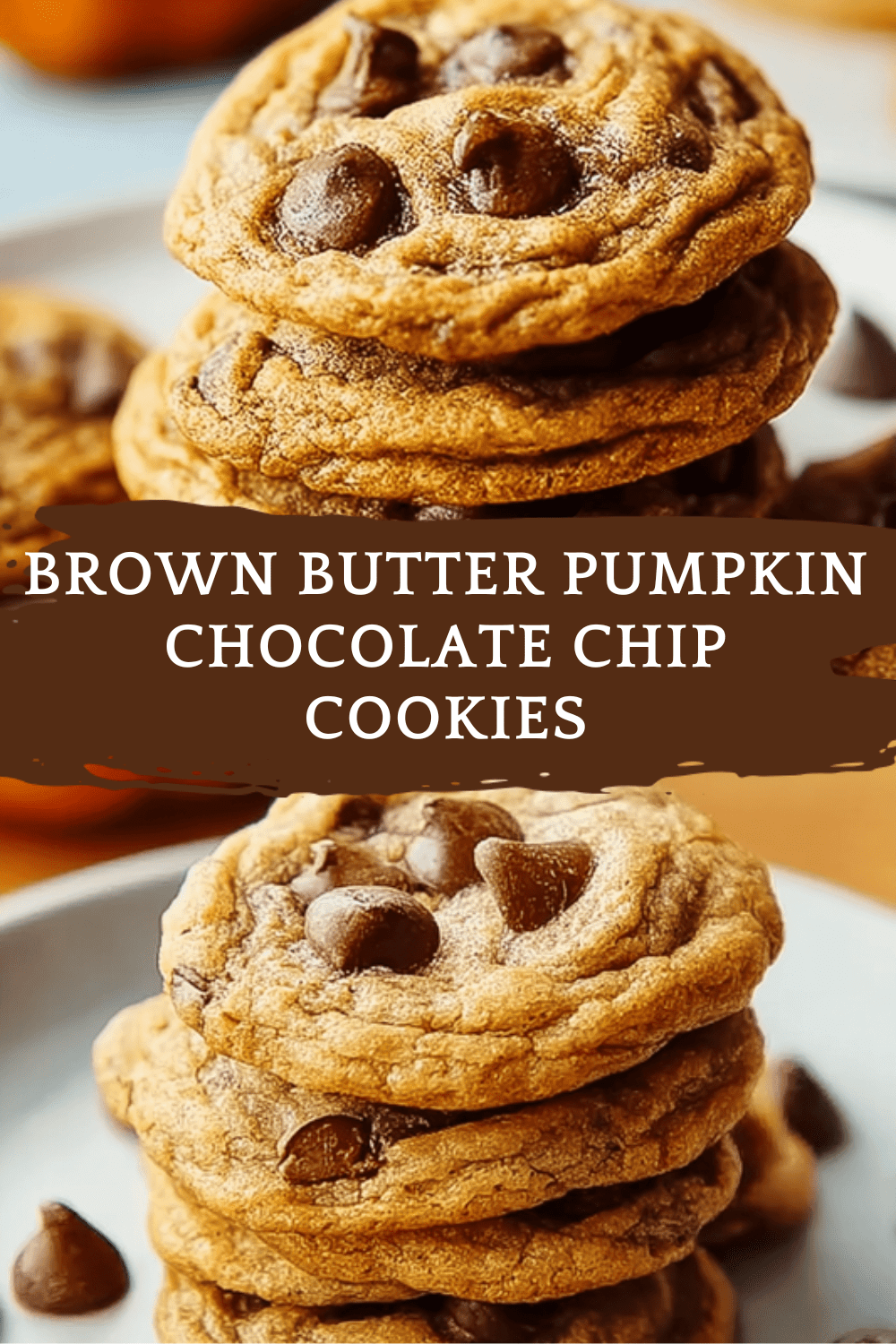 Brown Butter Pumpkin Chocolate Chip Cookies
