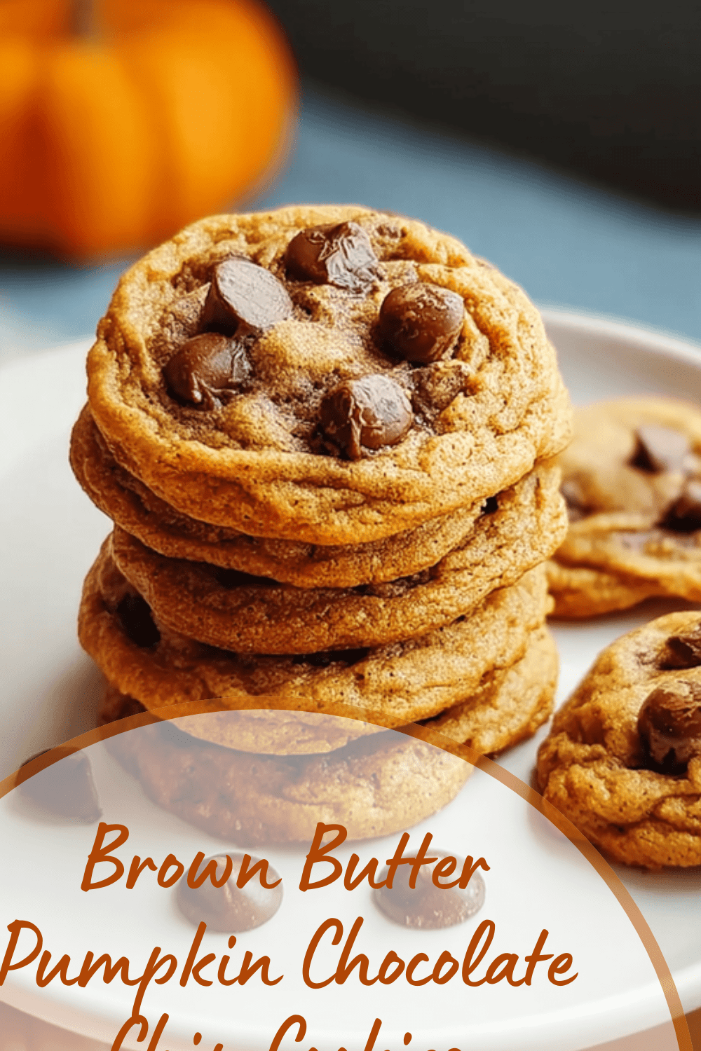 Brown Butter Pumpkin Chocolate Chip Cookies