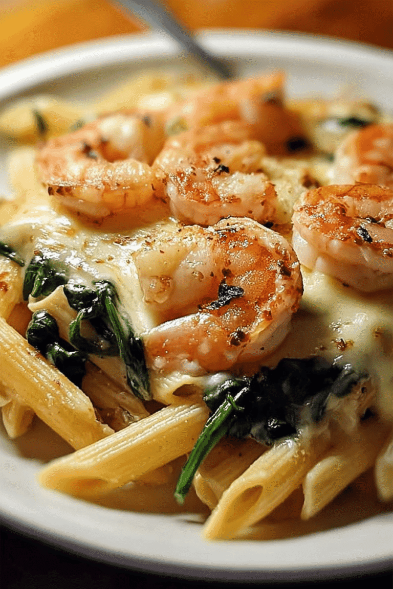 Cheese Shrimp Penne Pasta Spinach 19.Png