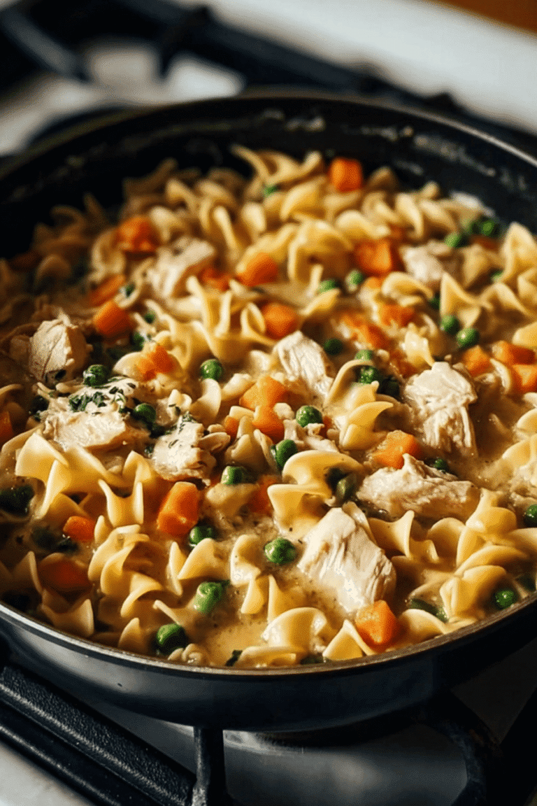 Chicken Pot Pie Noodle Skillet 13.Png