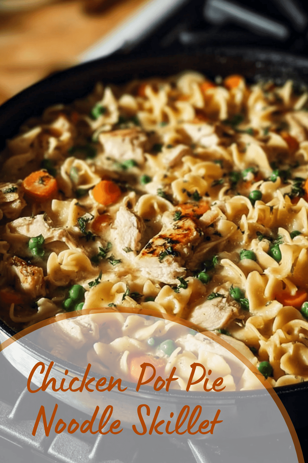Chicken Pot Pie Noodle Skillet