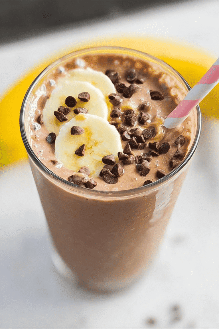 Chocolate Peanut Butter Banana Breakfast Shake 15.Png
