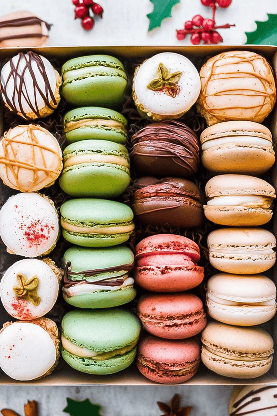 Christmas Macarons