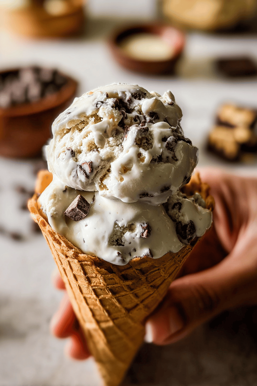 Chocolate Chip Cookie Dough Ice Cream Recipe With Creamy Texture 7 Cookie Dough Ice Cream
