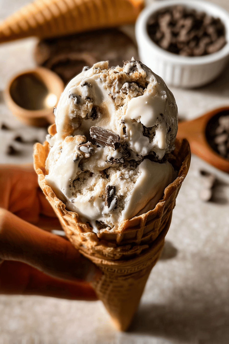 Chocolate Chip Cookie Dough Ice Cream Recipe With Creamy Texture 6 Cookie Dough Ice Cream