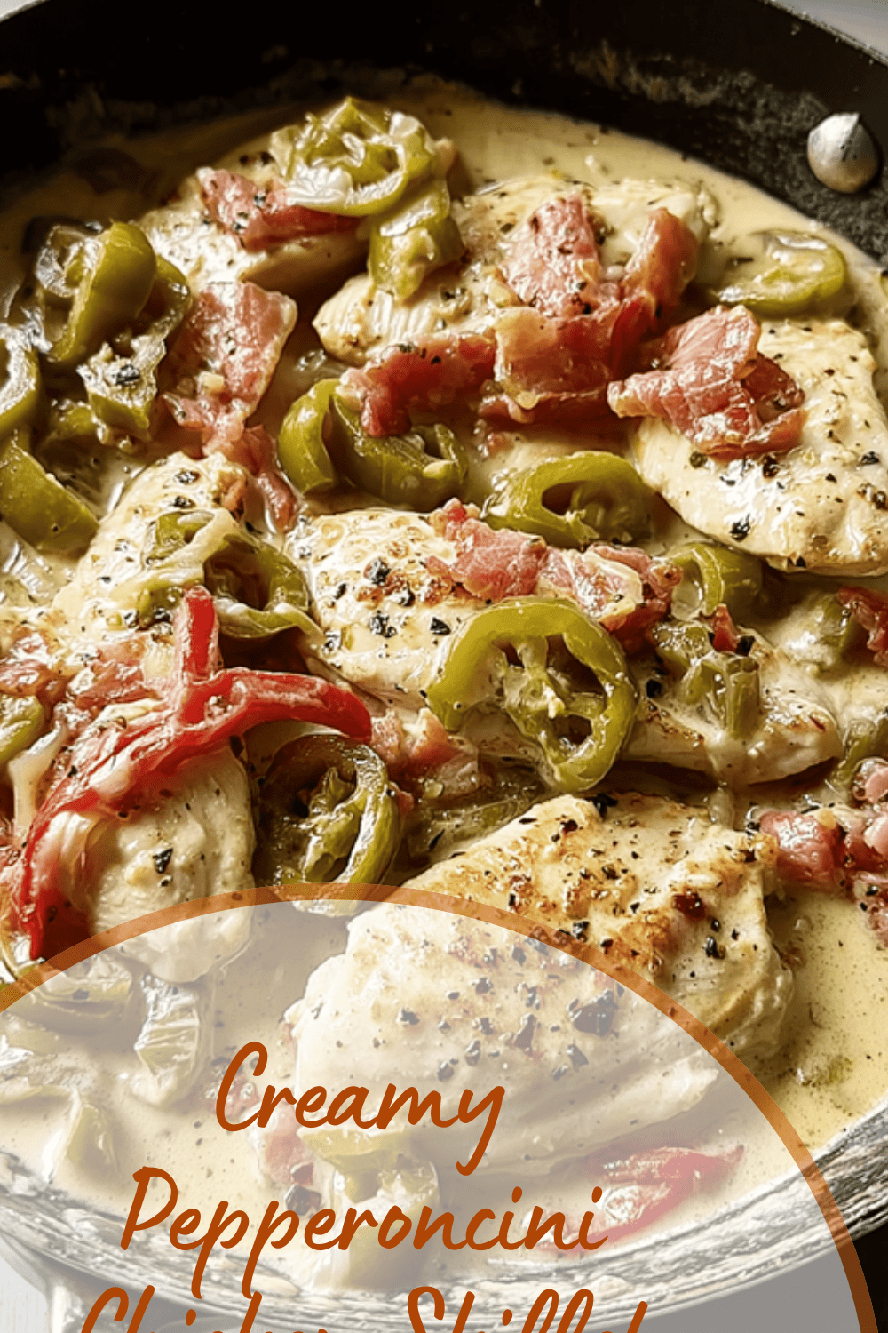Creamy Pepperoncini Chicken Skillet