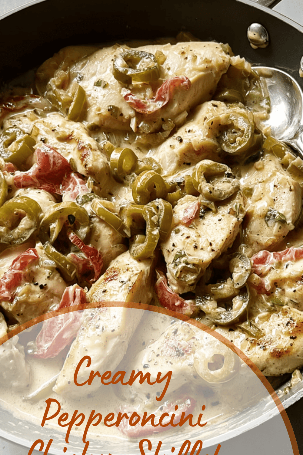Creamy Pepperoncini Chicken Skillet