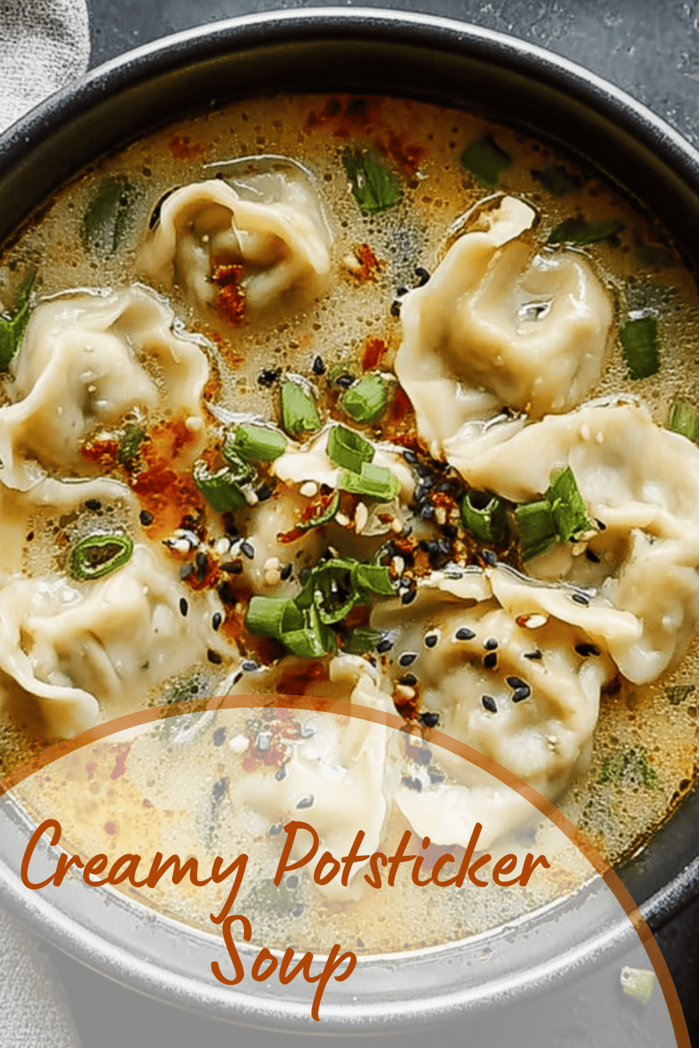 Creamy Potsticker Soup