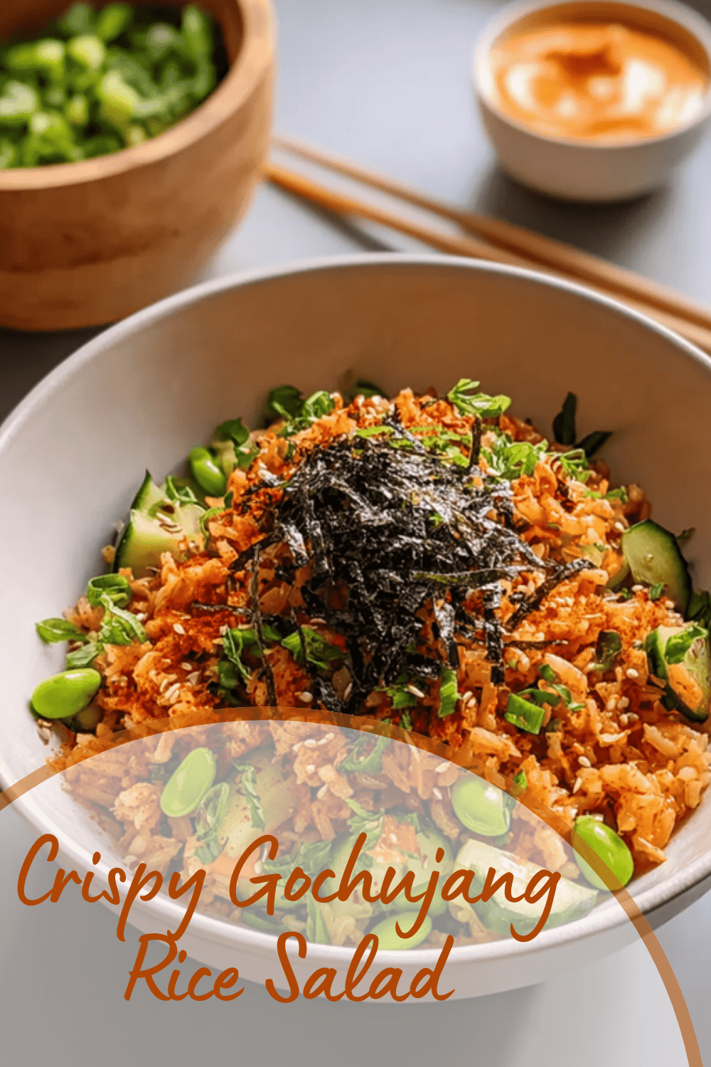 Crispy Gochujang Rice Salad