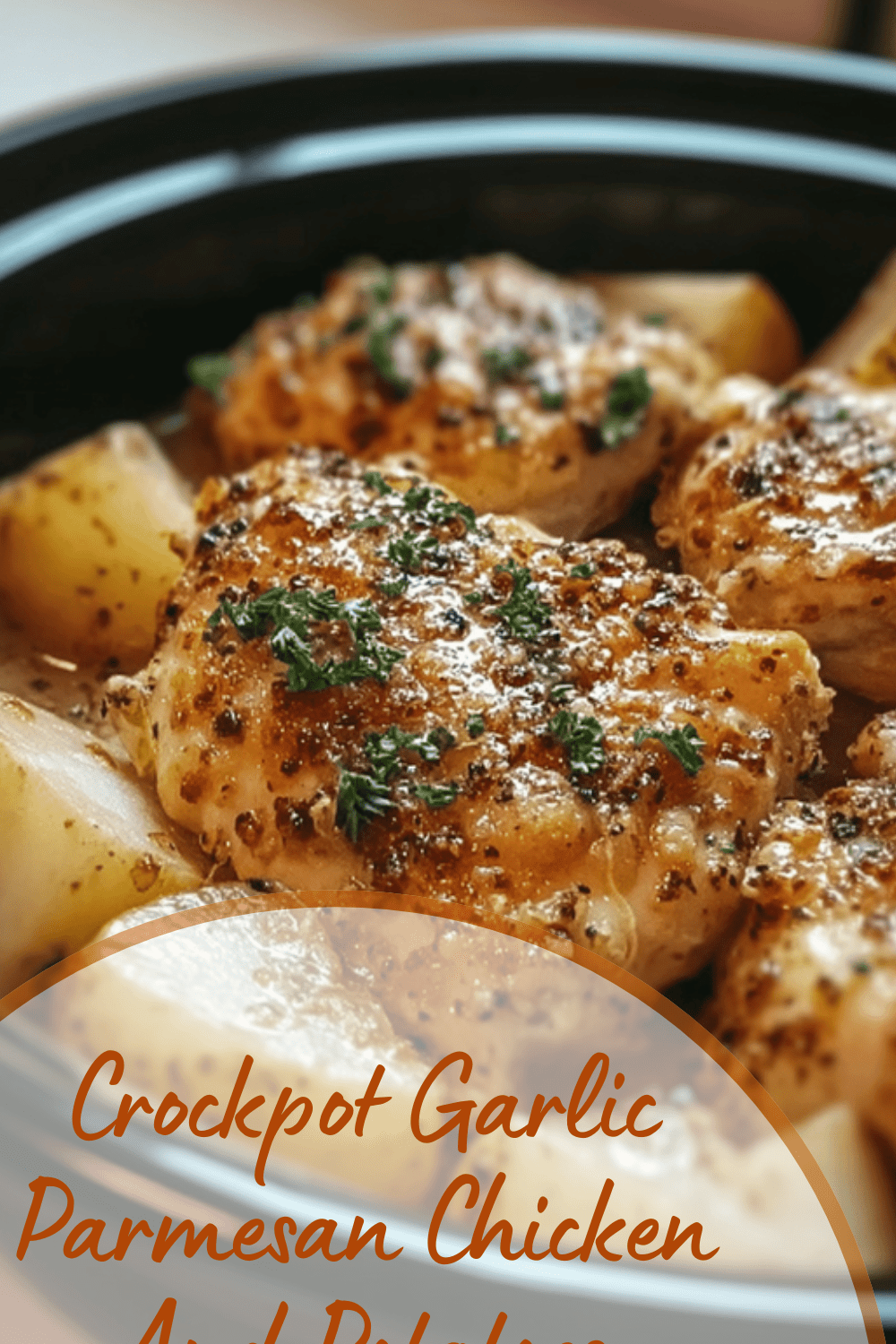 Crockpot Garlic Parmesan Chicken And Potatoes