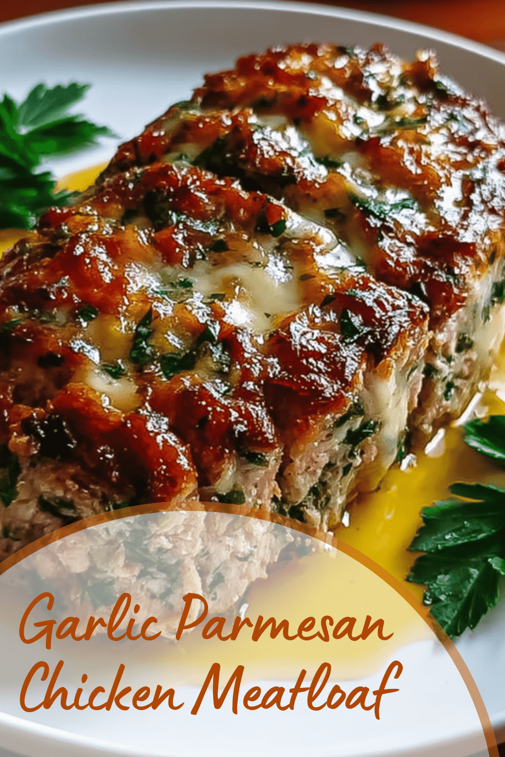 Garlic Parmesan Chicken Meatloaf