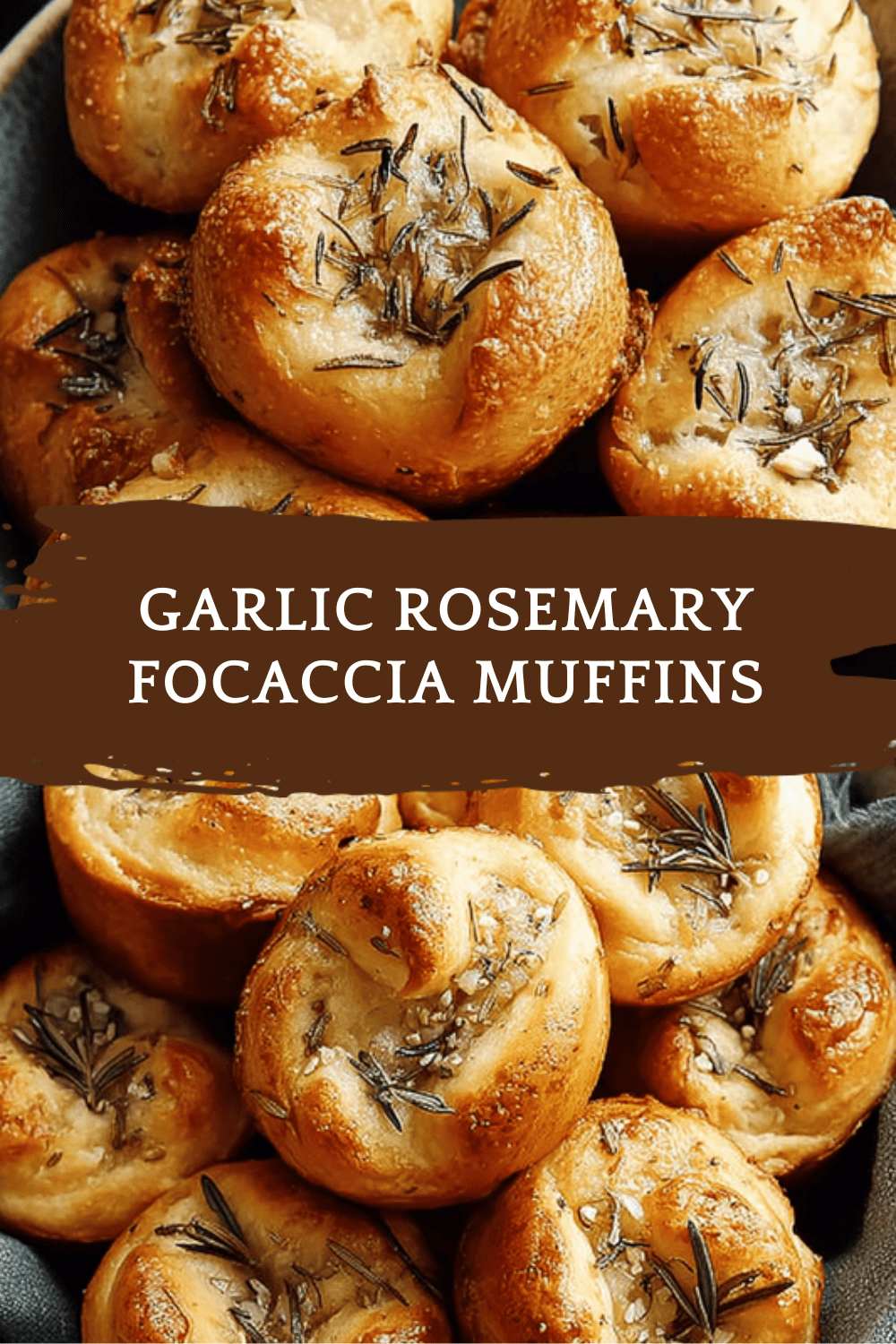 Garlic Rosemary Focaccia Muffins