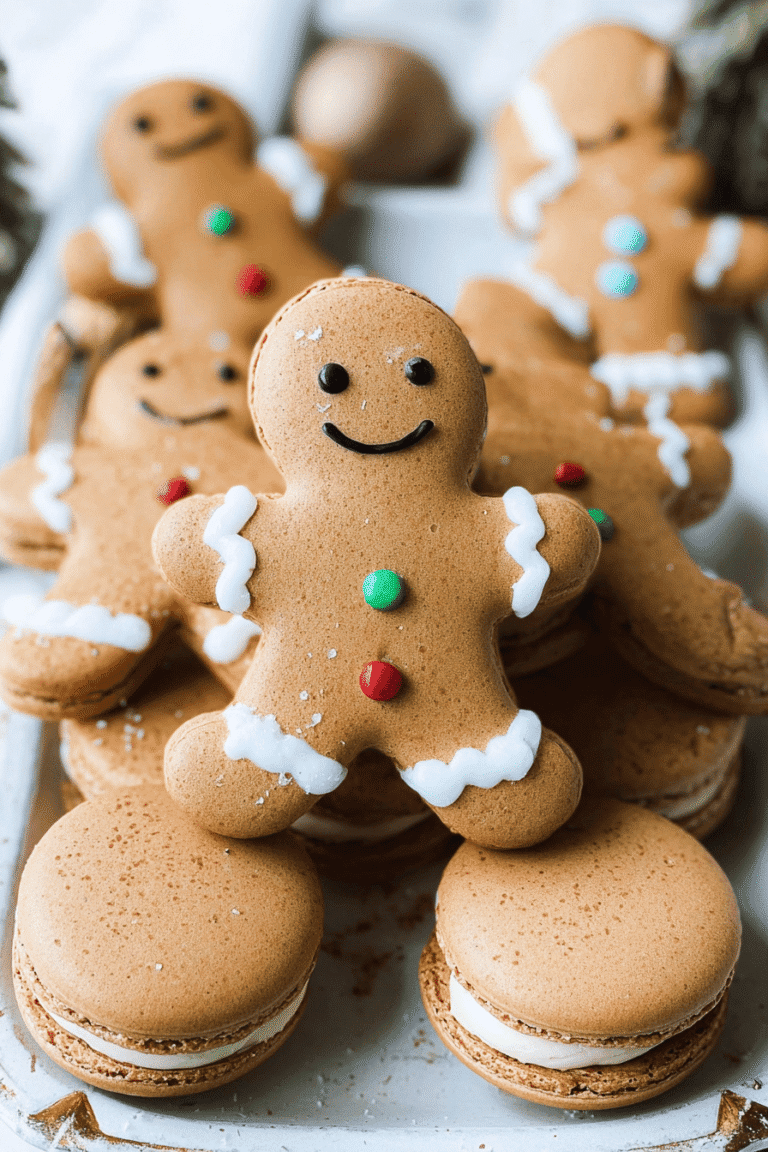 Gingerbread Men Macarons 16.Png