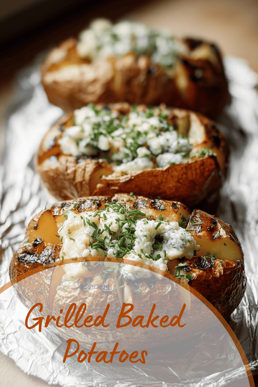 Grilled Baked Potatoes