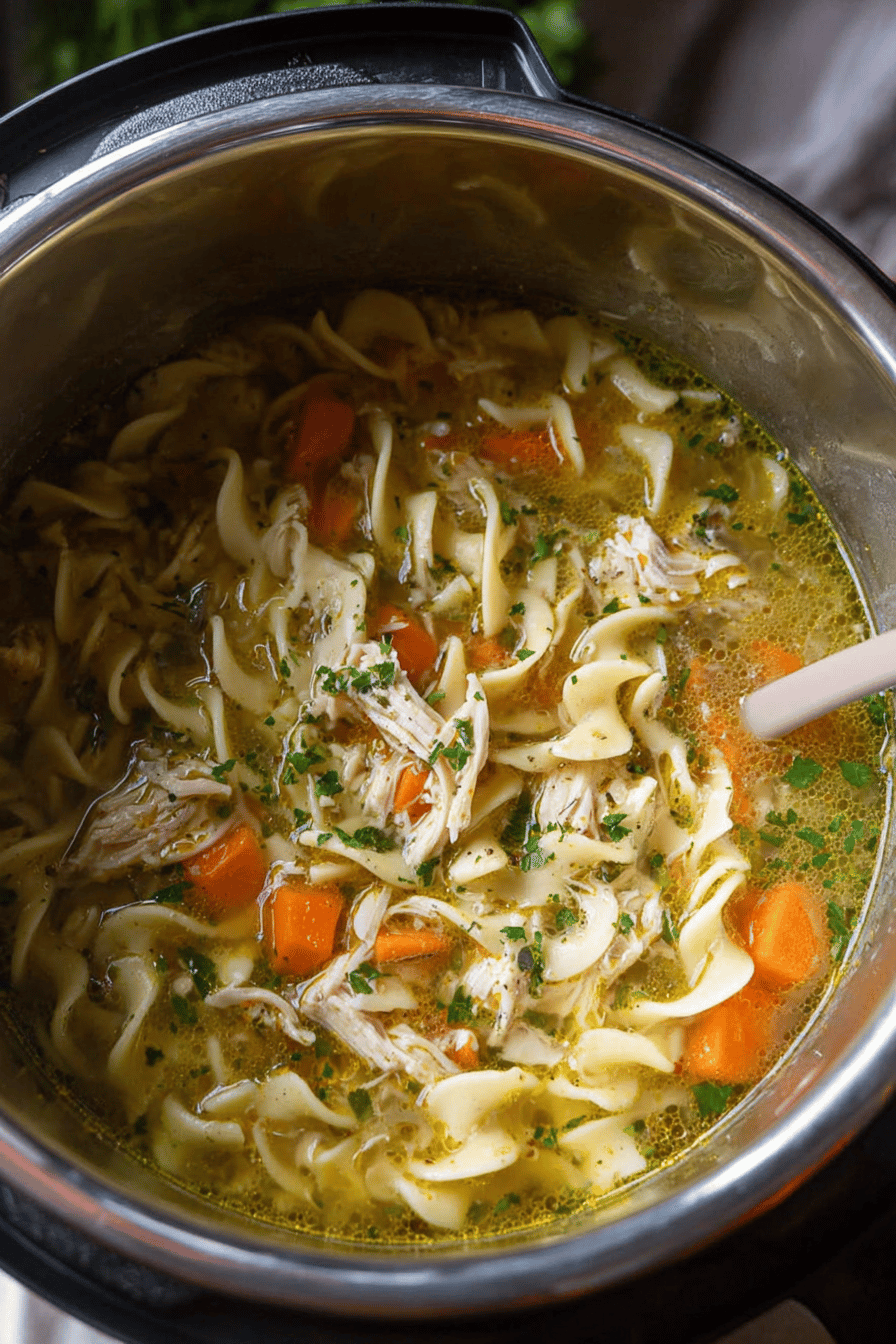 Instant Pot Chicken Noodle Soup
