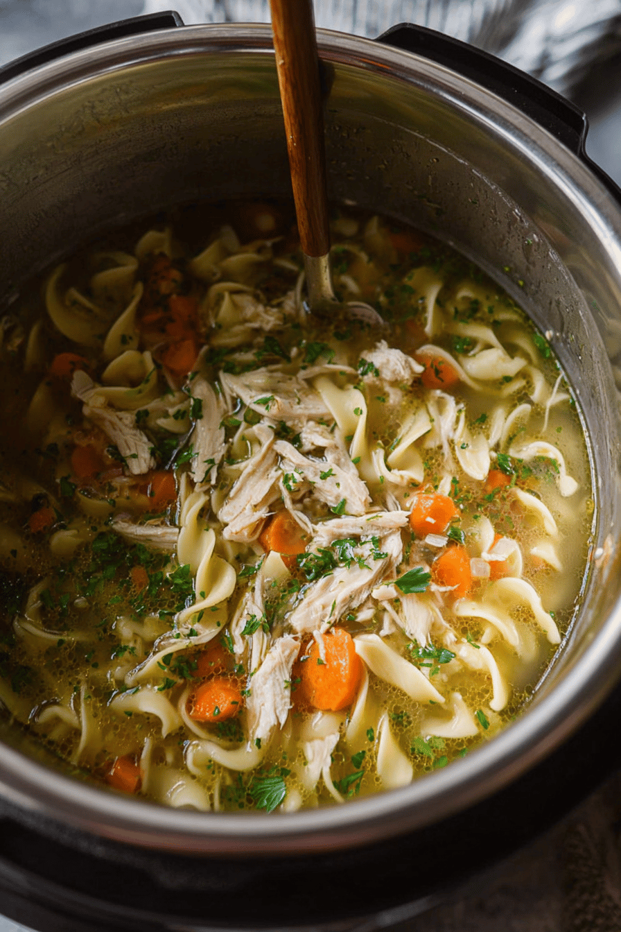 Instant Pot Chicken Noodle Soup
