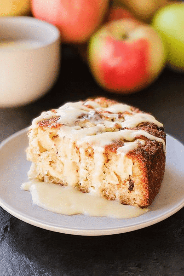 Irish Apple Cake Custard Sauce 6.Png