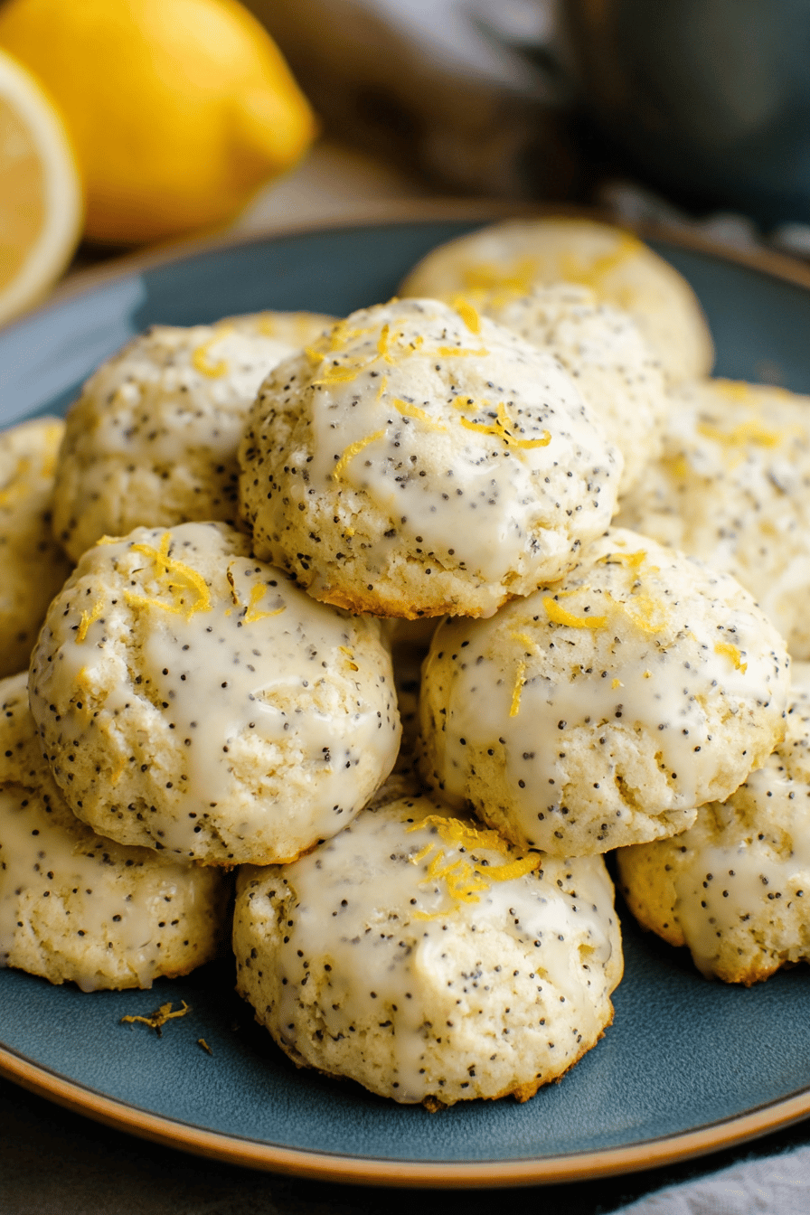 Lemon Poppy Seed Ricotta Cookies