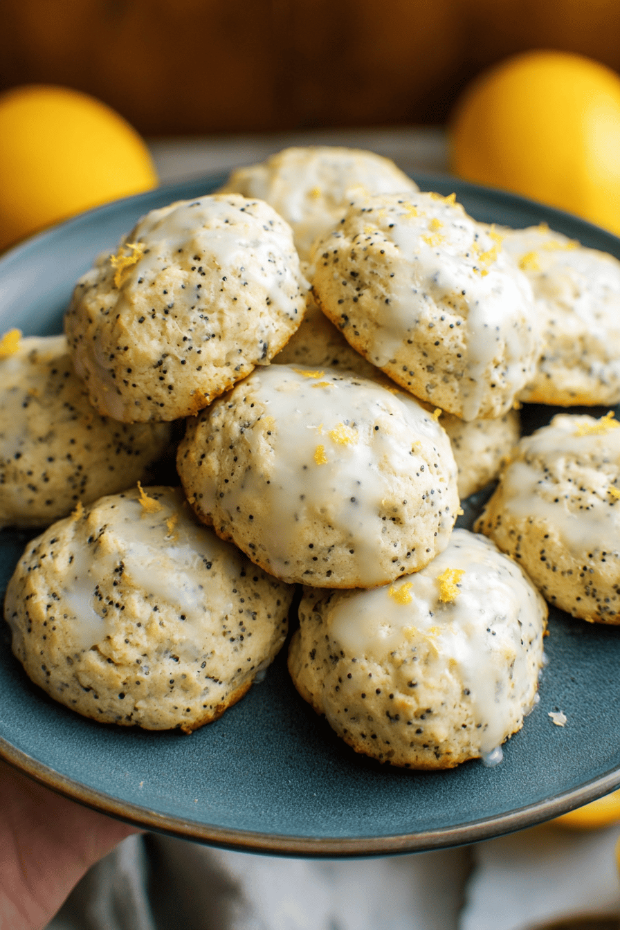 Lemon Poppy Seed Ricotta Cookies